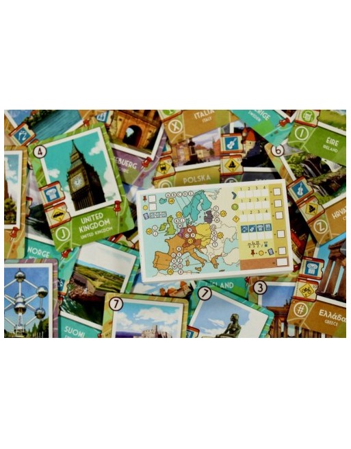 SD GAMES Boomerang Europa – Draft-Kartenspiel Zum Reisen, Für 2-4 Spieler Ab 8 Jahren