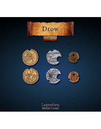 Set de monedas: Elfos oscuros